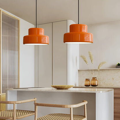 Bauhaus Hengende Lampe – Vintage-look I Oransje | Stilig Pendellampe Til Hjemmet Ditt