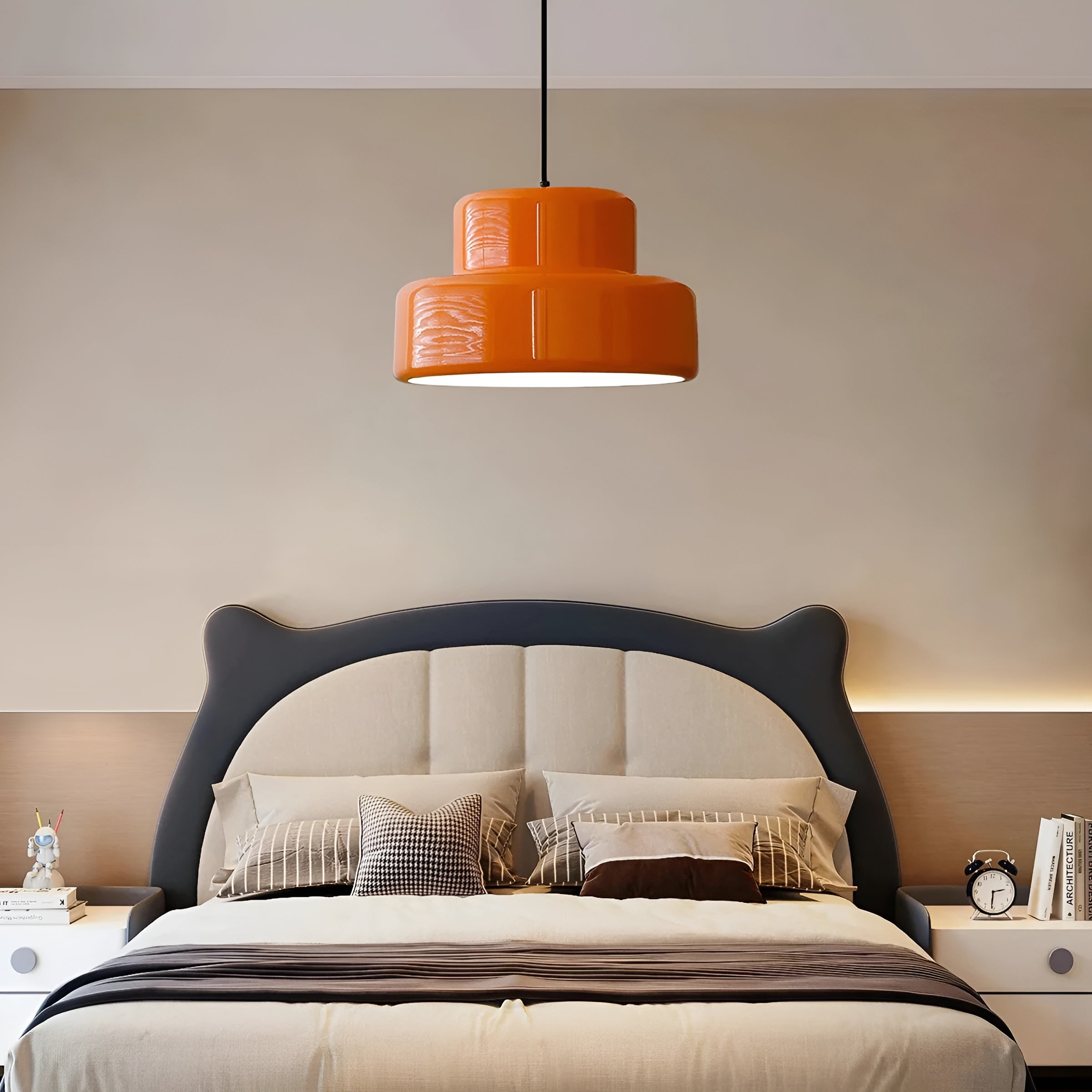 Bauhaus Hengende Lampe – Vintage-look I Oransje | Stilig Pendellampe Til Hjemmet Ditt