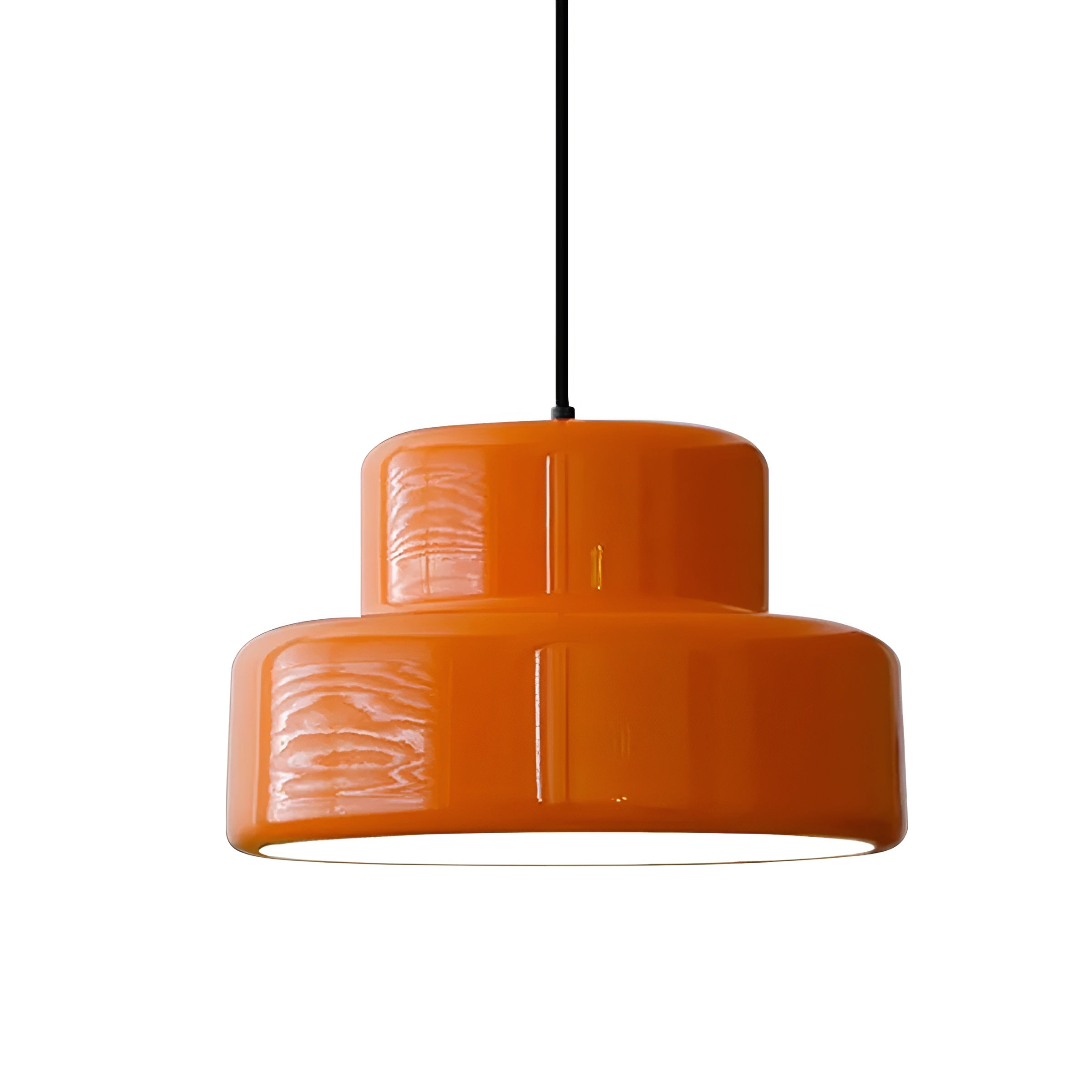 Bauhaus Hengende Lampe – Vintage-look I Oransje | Stilig Pendellampe Til Hjemmet Ditt