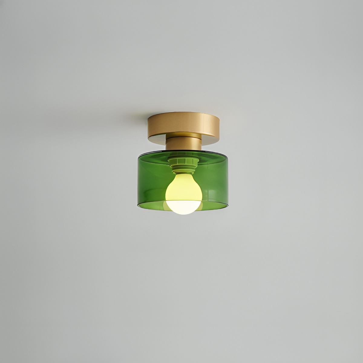 Bauhaus moderne takspot med elegant design og gullfinish – vinkel 10