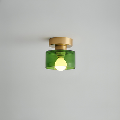 Bauhaus moderne takspot med elegant design og gullfinish – vinkel 10
