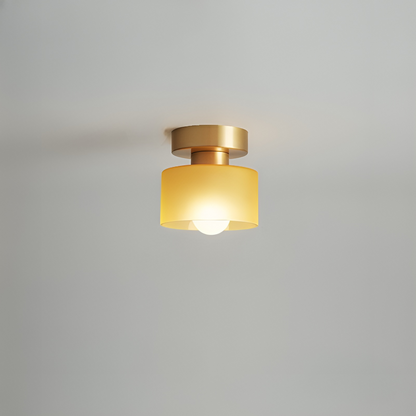 Bauhaus moderne takspot med elegant design og gullfinish – vinkel 8