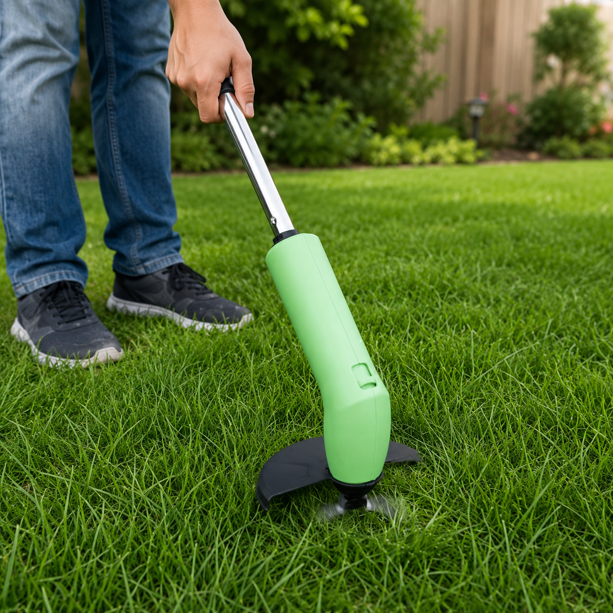 Gartenpro Kabelloser Mini-rasentrimmer - Wiederaufladbar, Müheloses Trimmen Für Jeden Garten