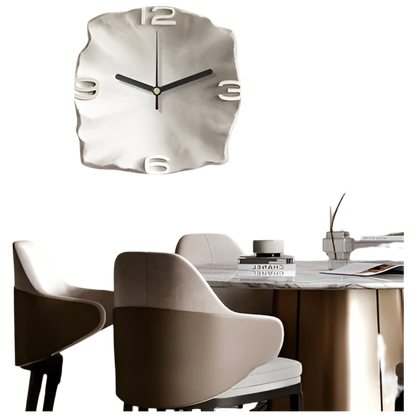 Sandstein Veggklokke – Moderne 3D-Design | Dekorativ for Stue og Kontor