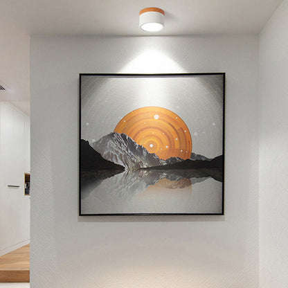 Cylinda taklampe stue – energisparende LED-belysning med tredetalj, moderne interiør, bilde 2