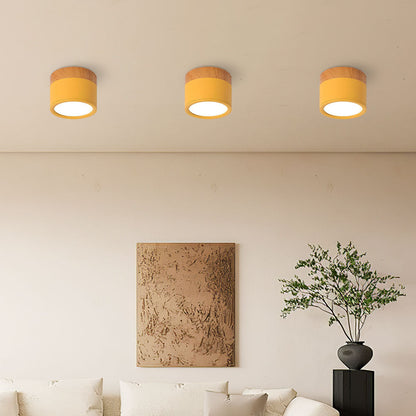 Cylinda taklampe stue – energisparende LED-belysning med tredetalj, moderne interiør, bilde 12