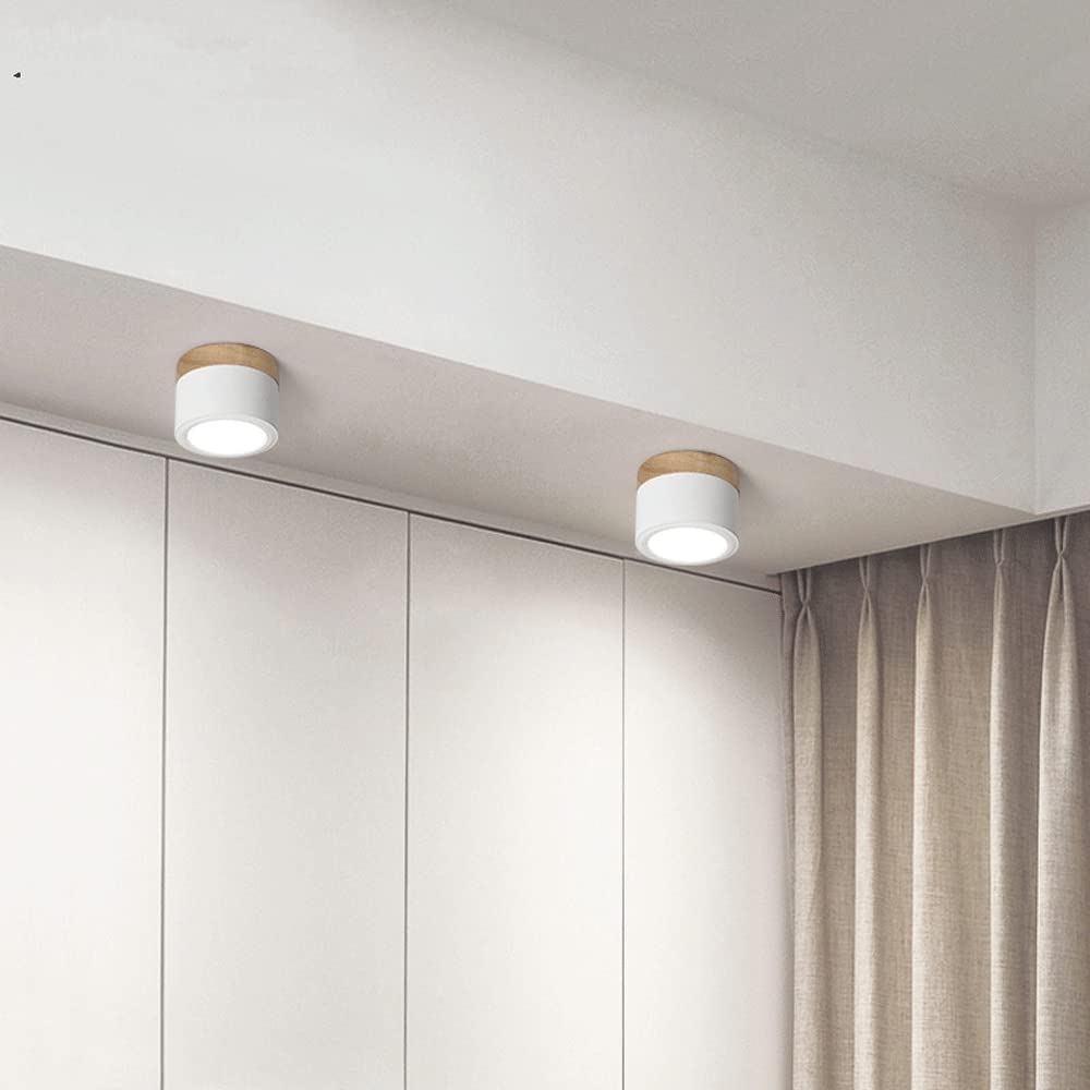 Cylinda taklampe stue – energisparende LED-belysning med tredetalj, moderne interiør, bilde 5