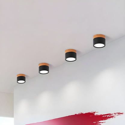 Cylinda taklampe stue – energisparende LED-belysning med tredetalj, moderne interiør, bilde 9