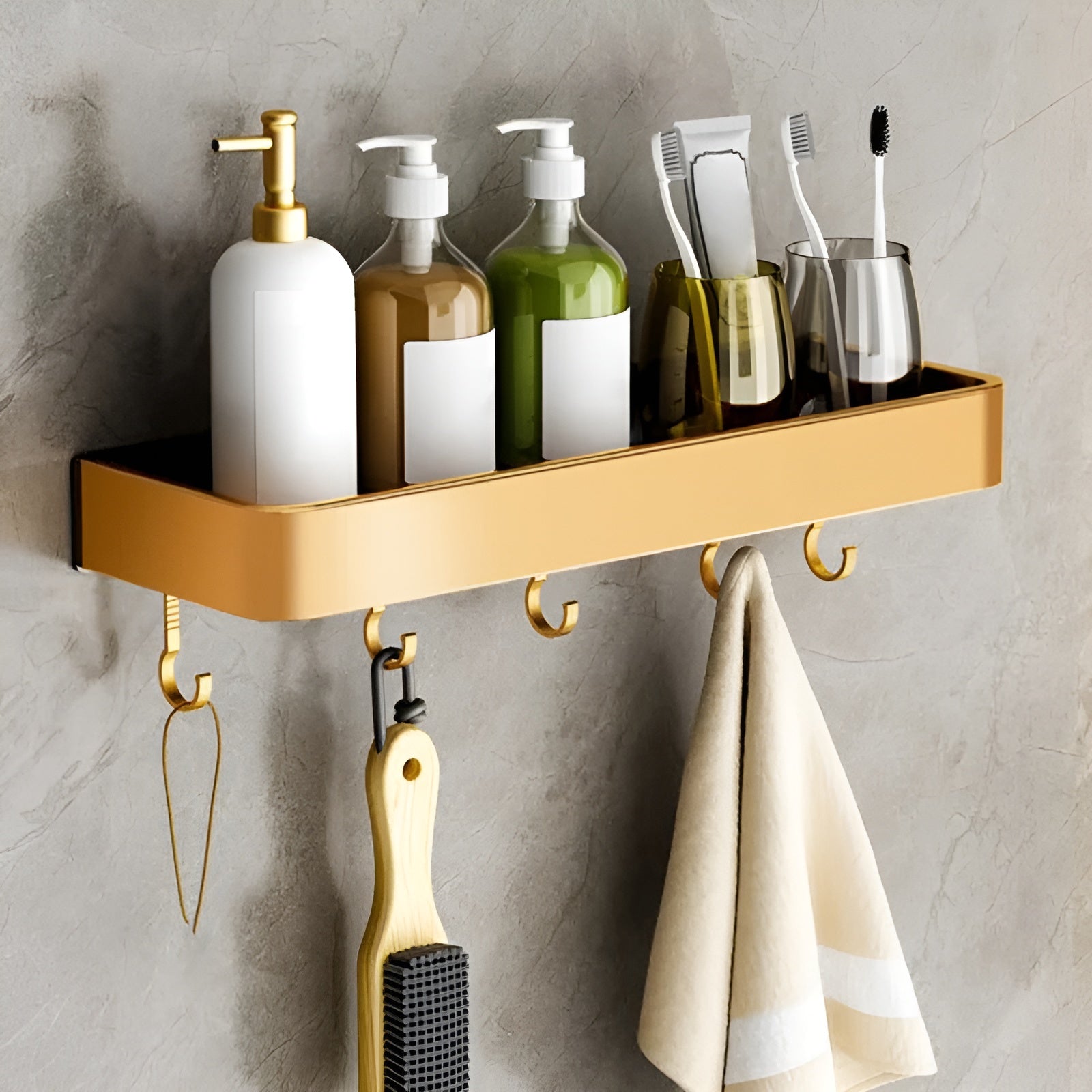 Vegghylle i tre – Moderne og Dekorativ | Perfekt for Badet og Stuen