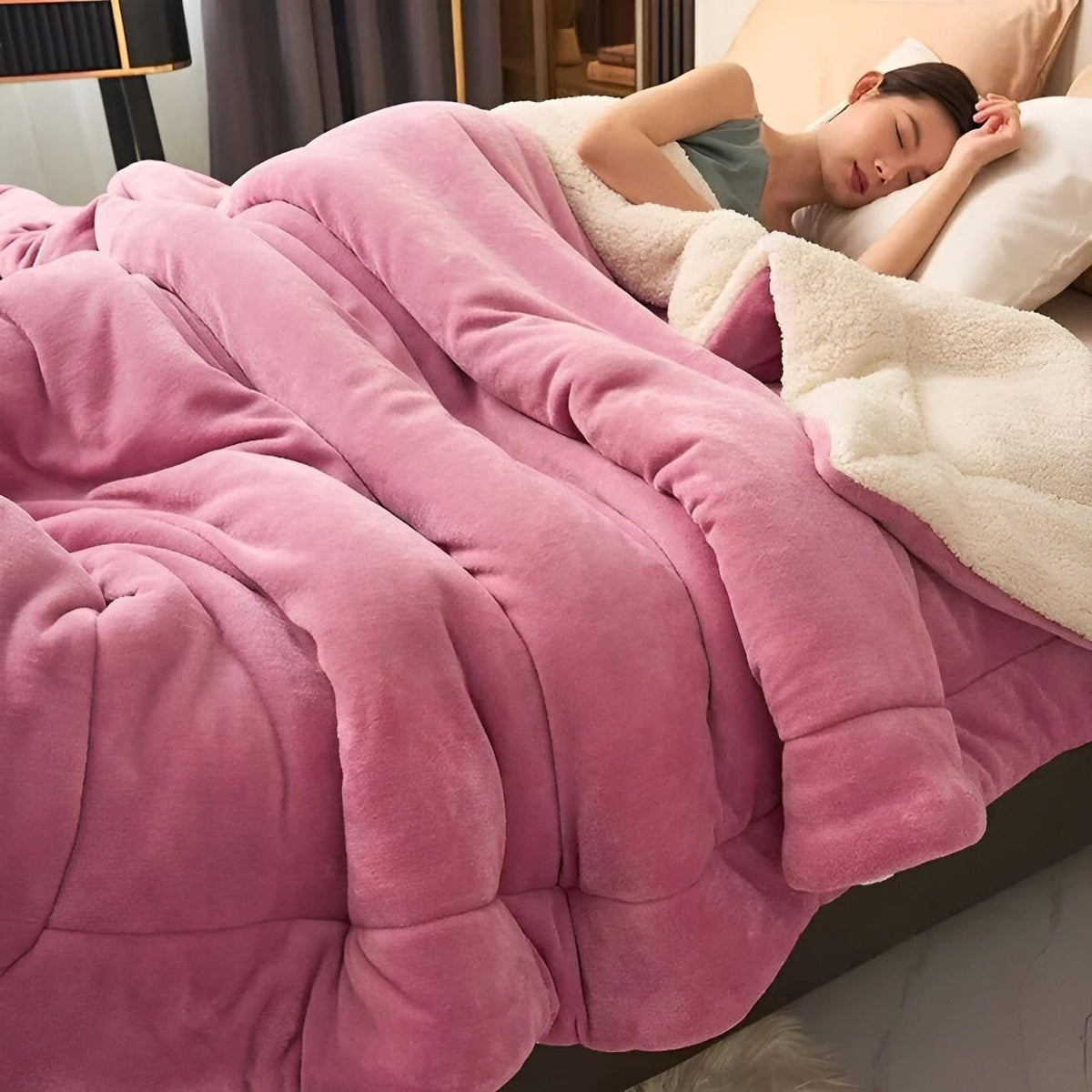 DoubleComfort Pledd – Koselig, Varmt Dobbeltlags Fleecepledd