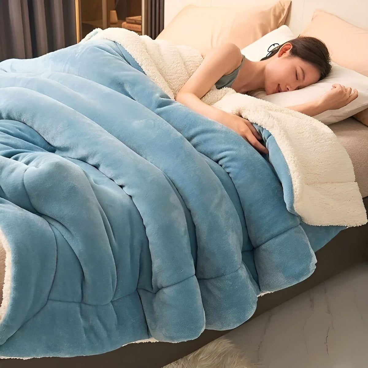 DoubleComfort Pledd – Koselig, Varmt Dobbeltlags Fleecepledd
