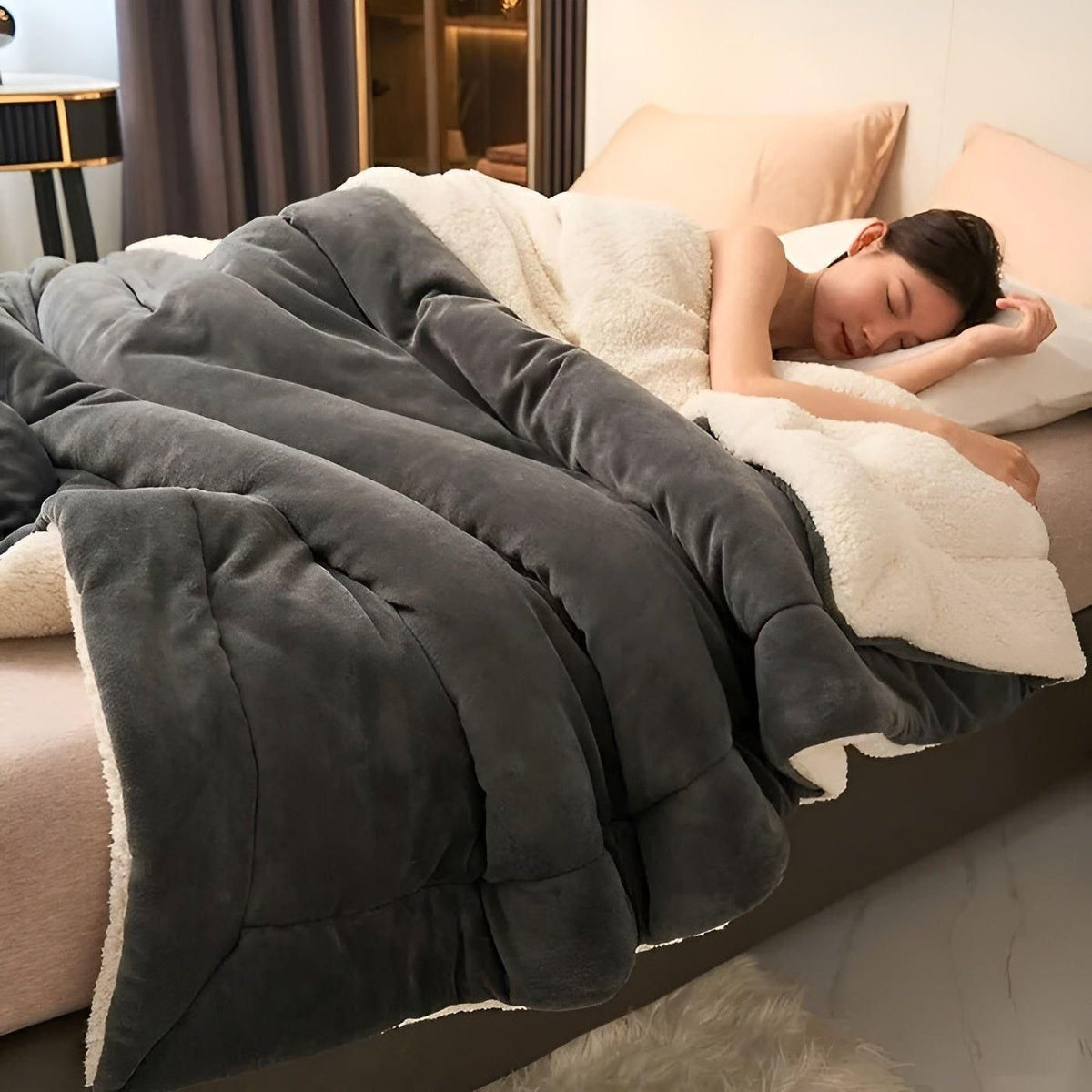 DoubleComfort Pledd – Koselig, Varmt Dobbeltlags Fleecepledd