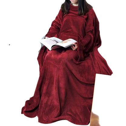 Pledd med Kengurulomme – Mykt, Varmt og Behagelig | Perfekt for Sofa og Seng