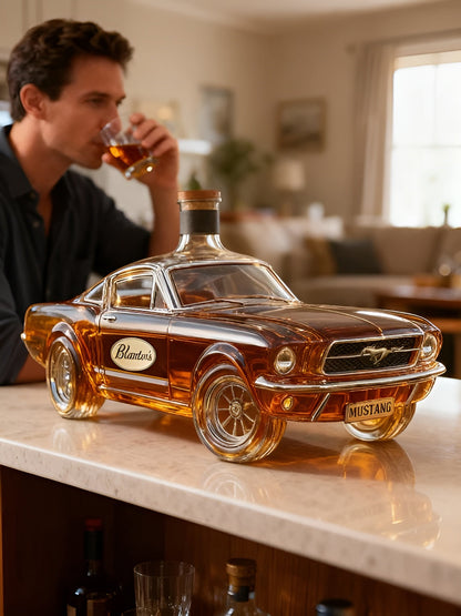 Mustang-whiskykaraffel I Glass – Elegant Karaffel I Sportsbil-design