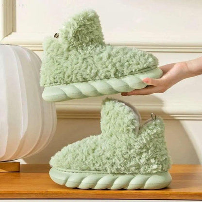 Fleece Booties – Trendy Myke Plysjstøvletter for Vinteren