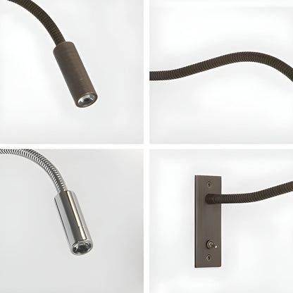 Fleksibel Vegglampe med Svanehals – Justerbar og Moderne | Perfekt for Lesing ved Seng og Sofa