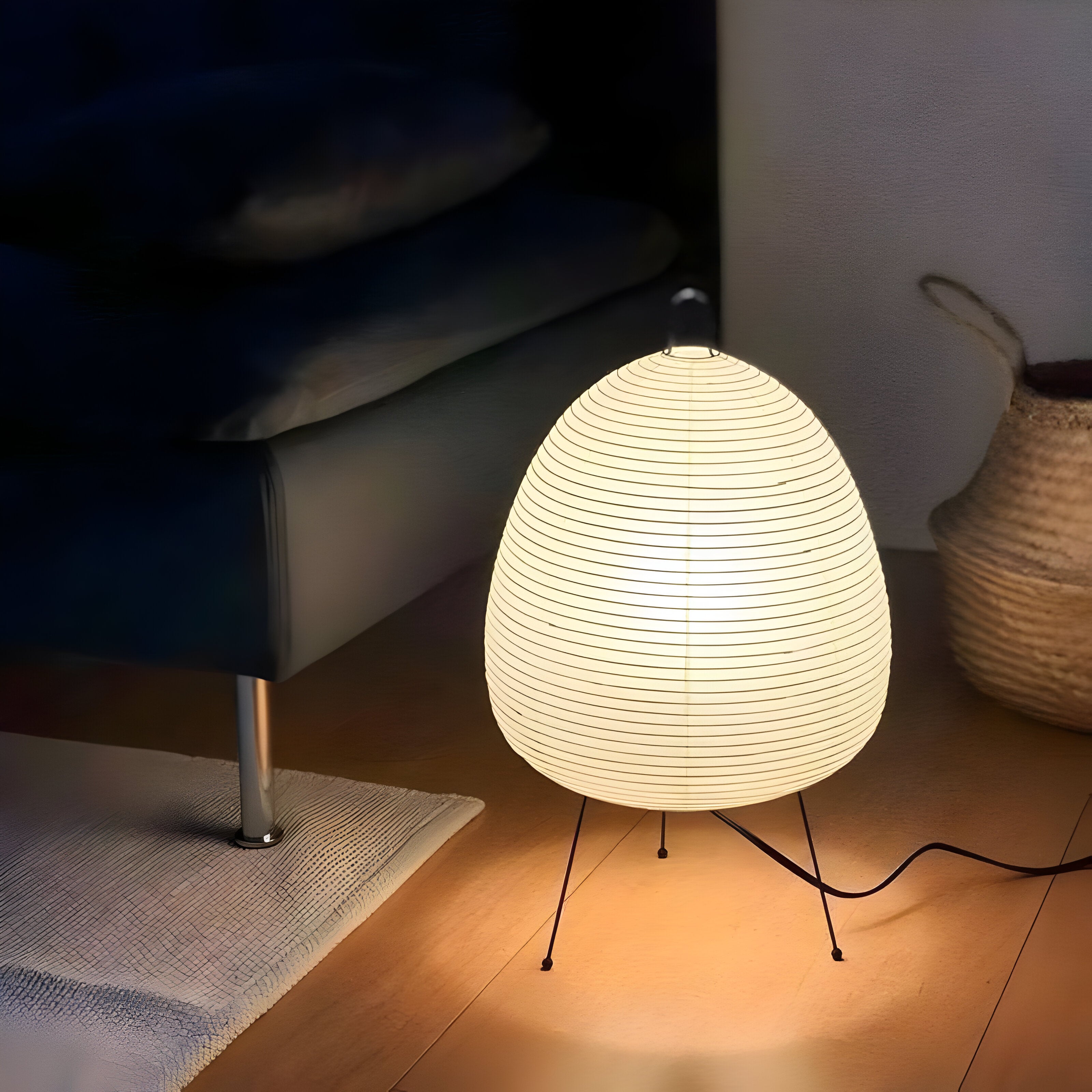 Bilde av Hikari Wabi-Sabi – Håndlaget Japansk Rispapirlampe fra Velisse