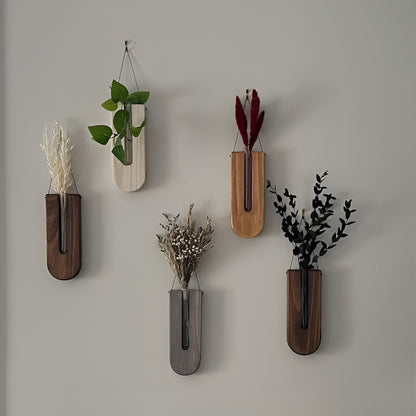 Trevaser Til Veggen I Rustikk Design – Kreativ Blomsterdekorasjon | Perfekt For Blomster Og Moderne Veggdesign