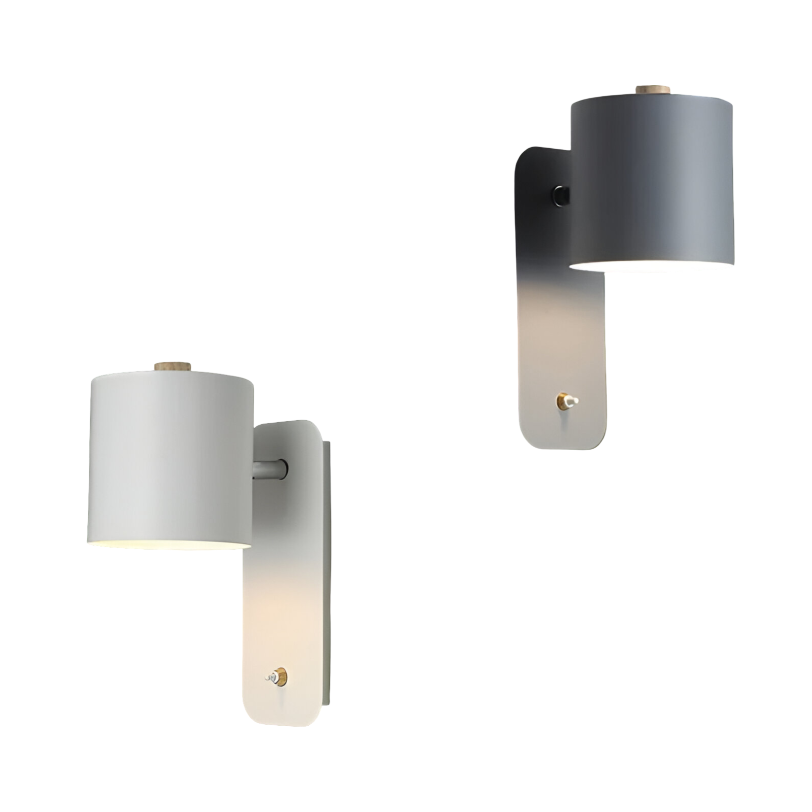 Vegglampe med LED – Stilren og Praktisk | Med Bryter for Stue og Gang