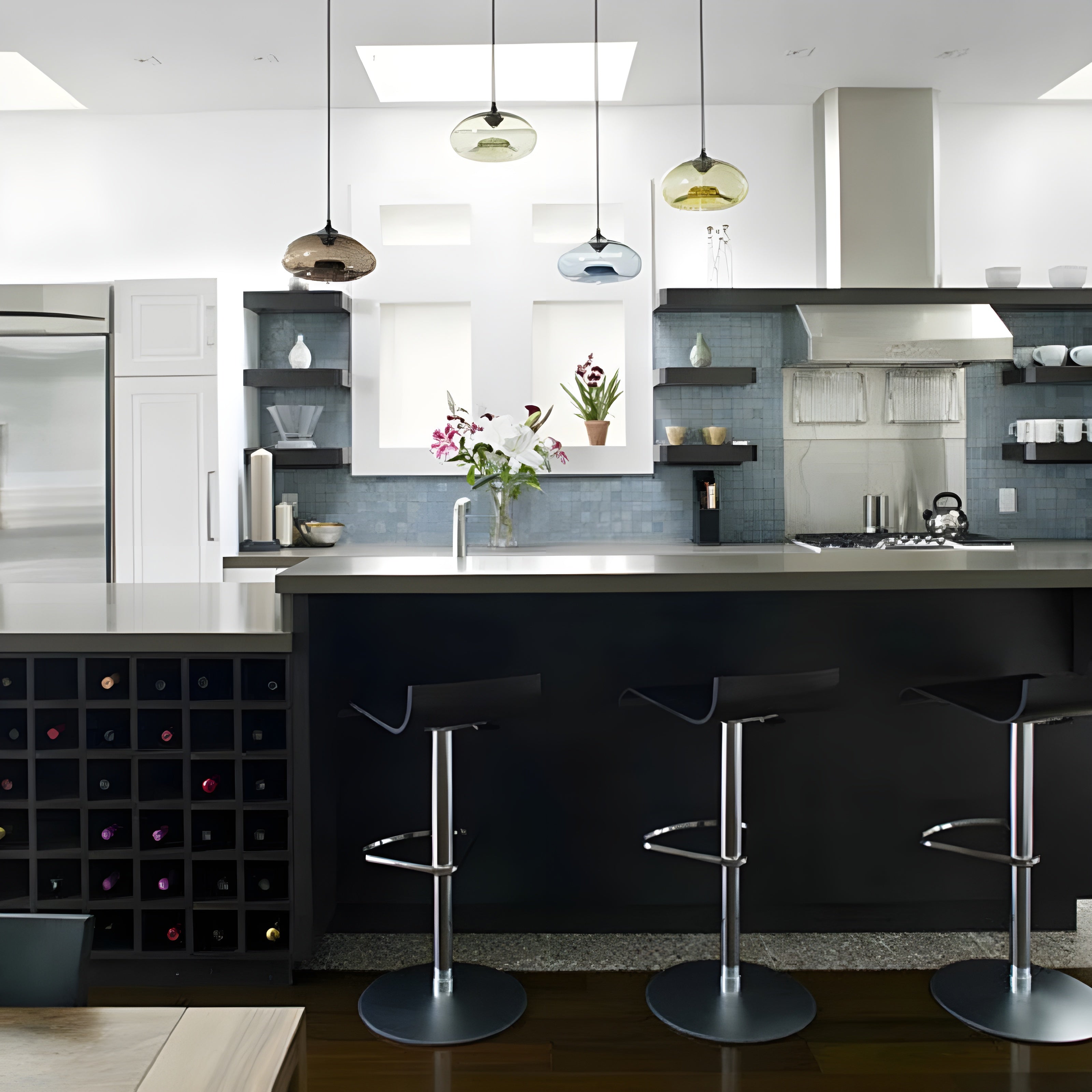 Glaspendelleuchte – Elegantes Design und Warmes Licht | Perfekt für Wohnzimmer und Essbereich