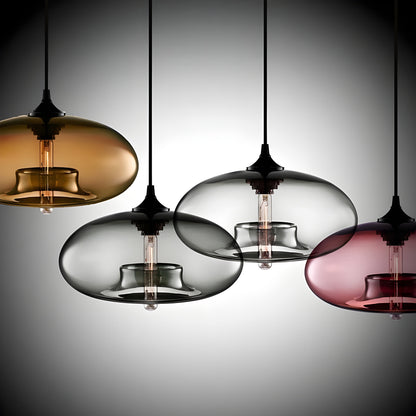 Glaspendelleuchte – Elegantes Design und Warmes Licht | Perfekt für Wohnzimmer und Essbereich