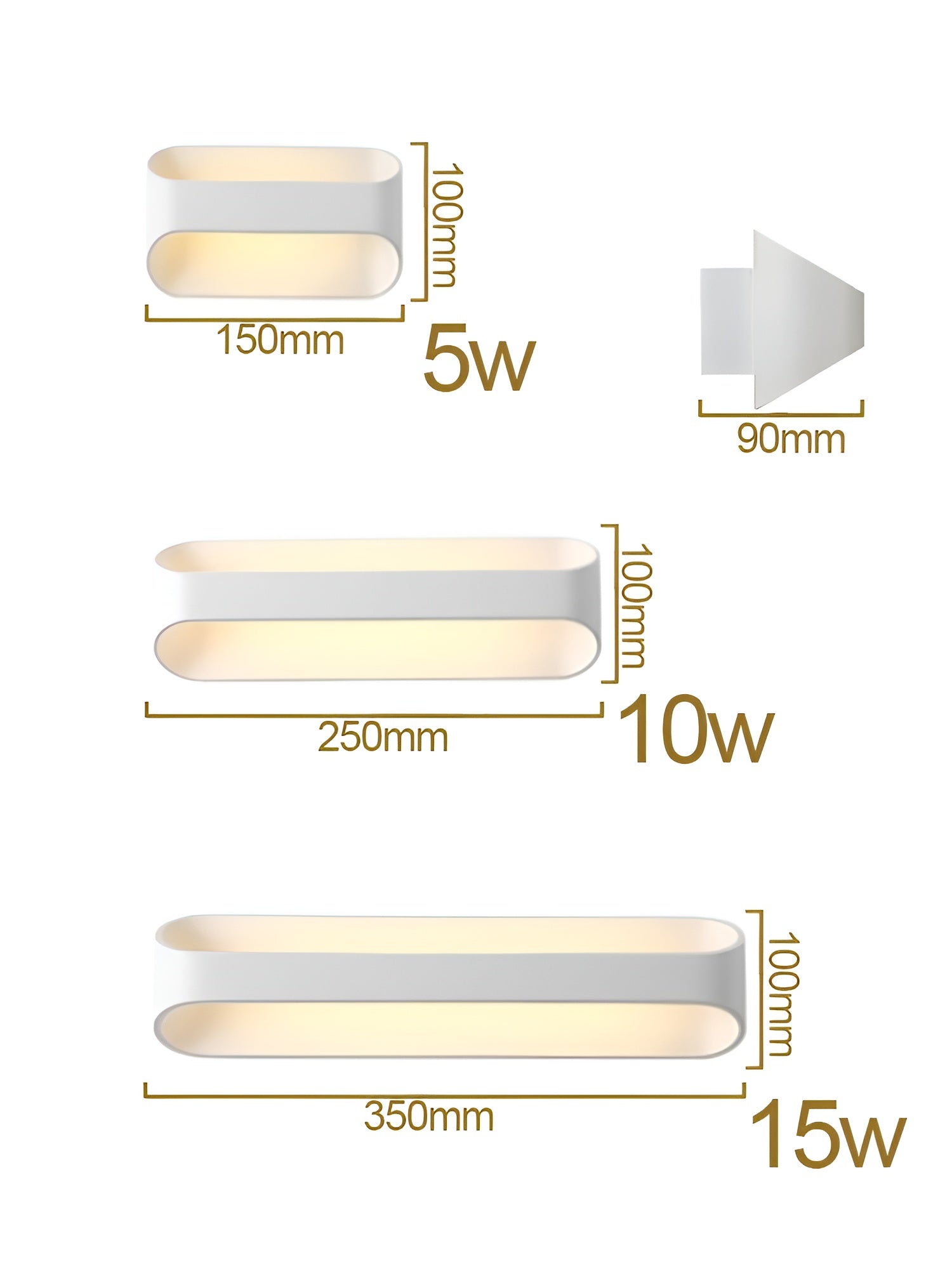 Wandleuchte Mit Warmem Licht – Moderne Led Beleuchtung | Ideal Für Wohnzimmer & Schlafzimmer
