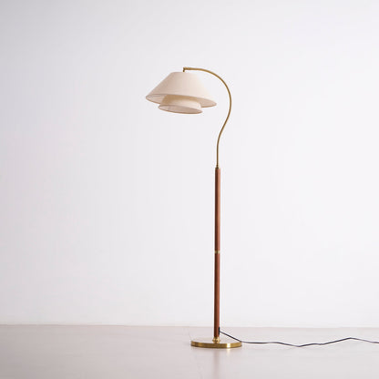 Gulvlampe med to skjermer – bred produktvisning
