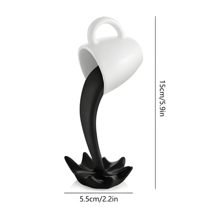 Drakna – Dekorativ Kaffekopp Skulptur I Flytende Design