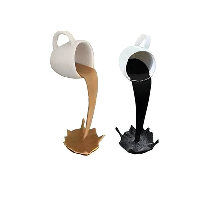 Drakna – Dekorativ Kaffekopp Skulptur I Flytende Design