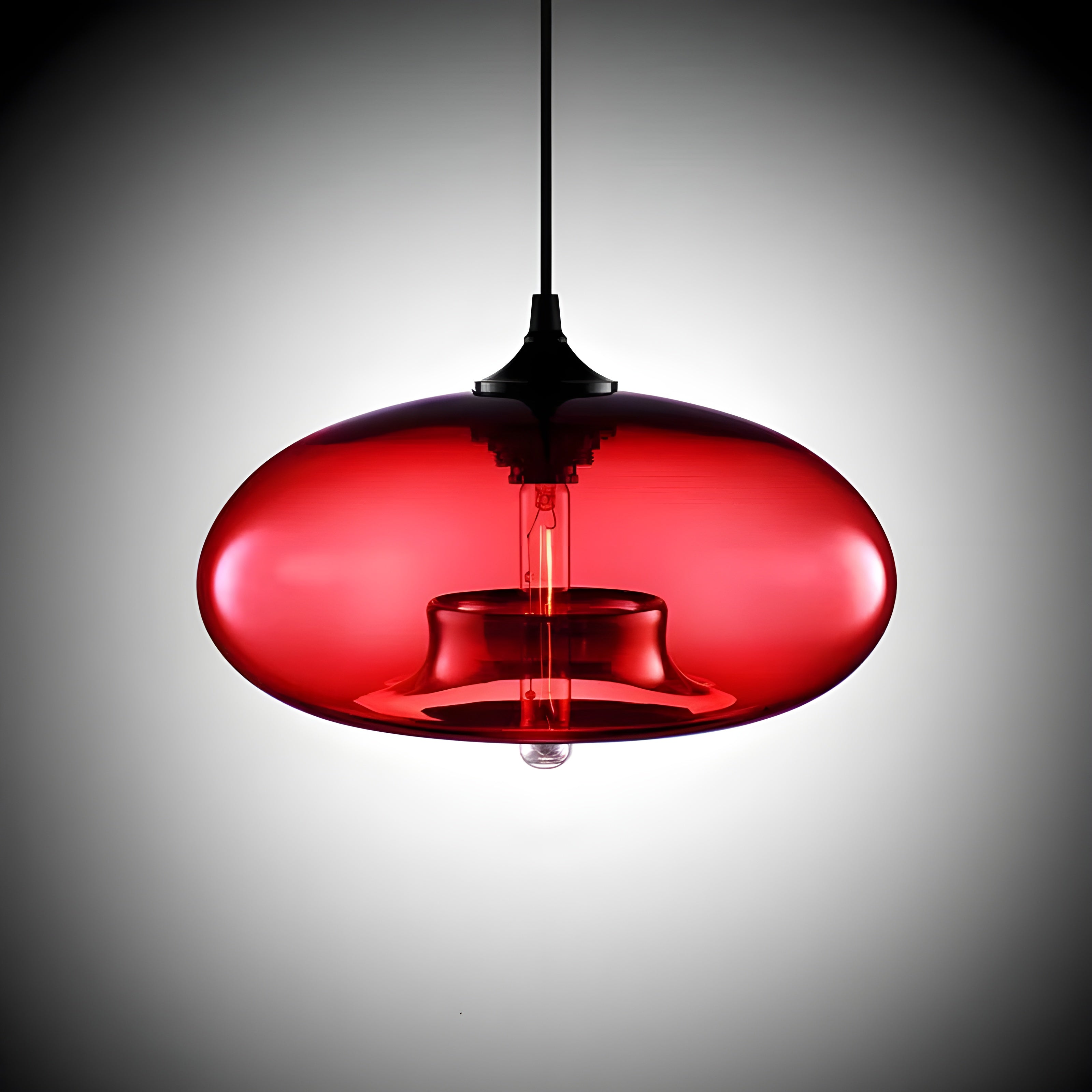 Glaspendelleuchte – Elegantes Design und Warmes Licht | Perfekt für Wohnzimmer und Essbereich
