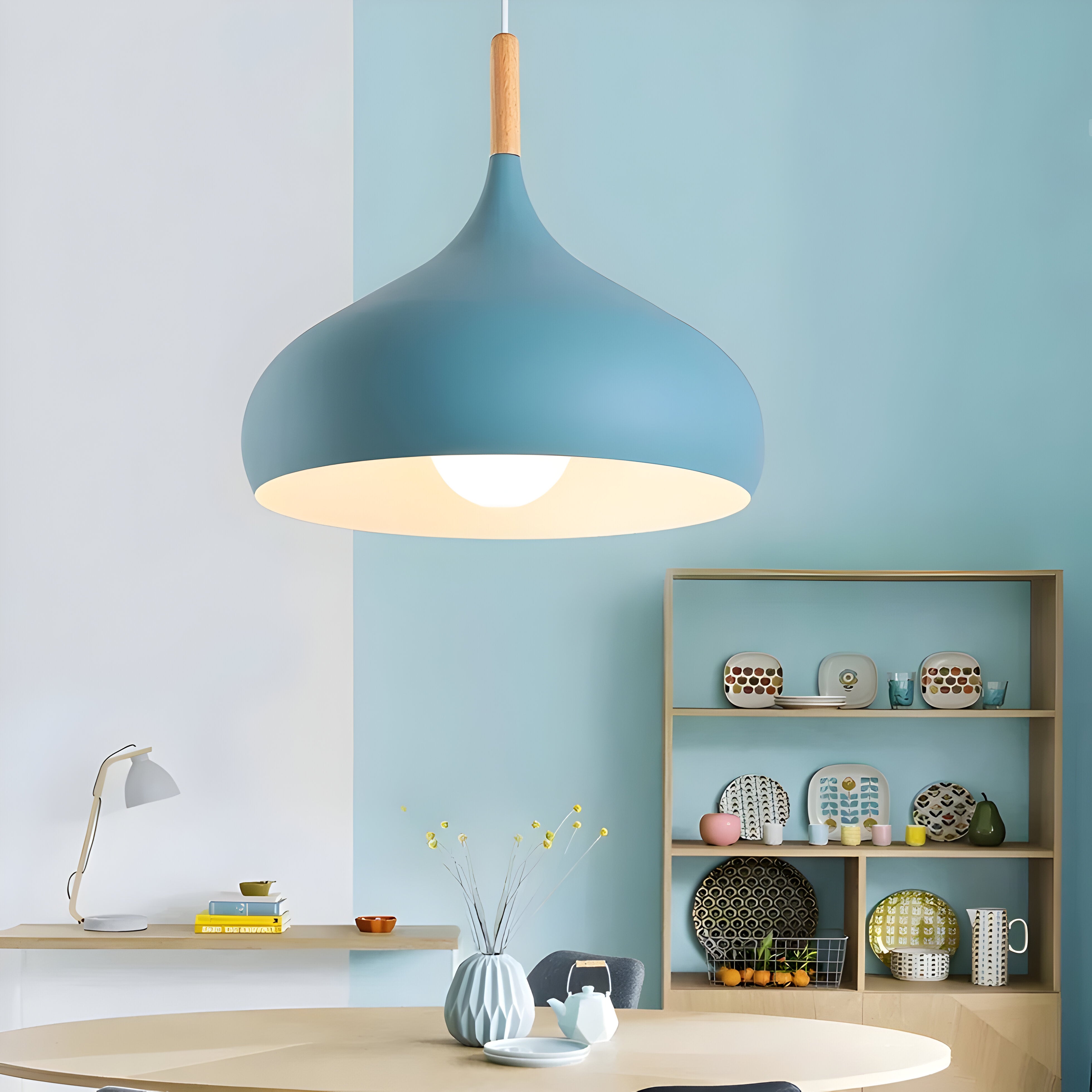 Bilde av Froden - Minimalistisk Macaron-Pendel LED Hengende Lys fra Velisse