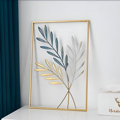 Veggdekor i Bladform – Stilren og Dekorativ | Metallkunst for Alle Rom