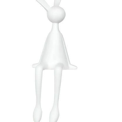 Dekorativ Påskehare – Stilfull Figur i Kunstharpiks | Vakker Vårdekorasjon til Hjemmet