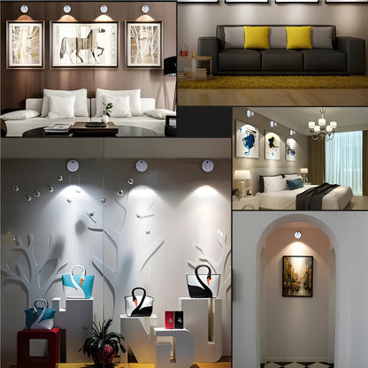 Trådløs LED-spot – Dimmbar og Fleksibel | Moderne Belysning for Hjemmet