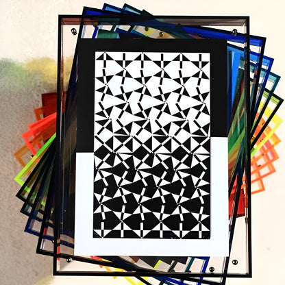 Akryl Bilderamme – Moderne Neonstil fra 80-tallet | Dekorativt og Unikt Design