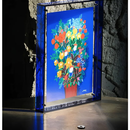 Akryl Bilderamme – Moderne Neonstil fra 80-tallet | Dekorativt og Unikt Design