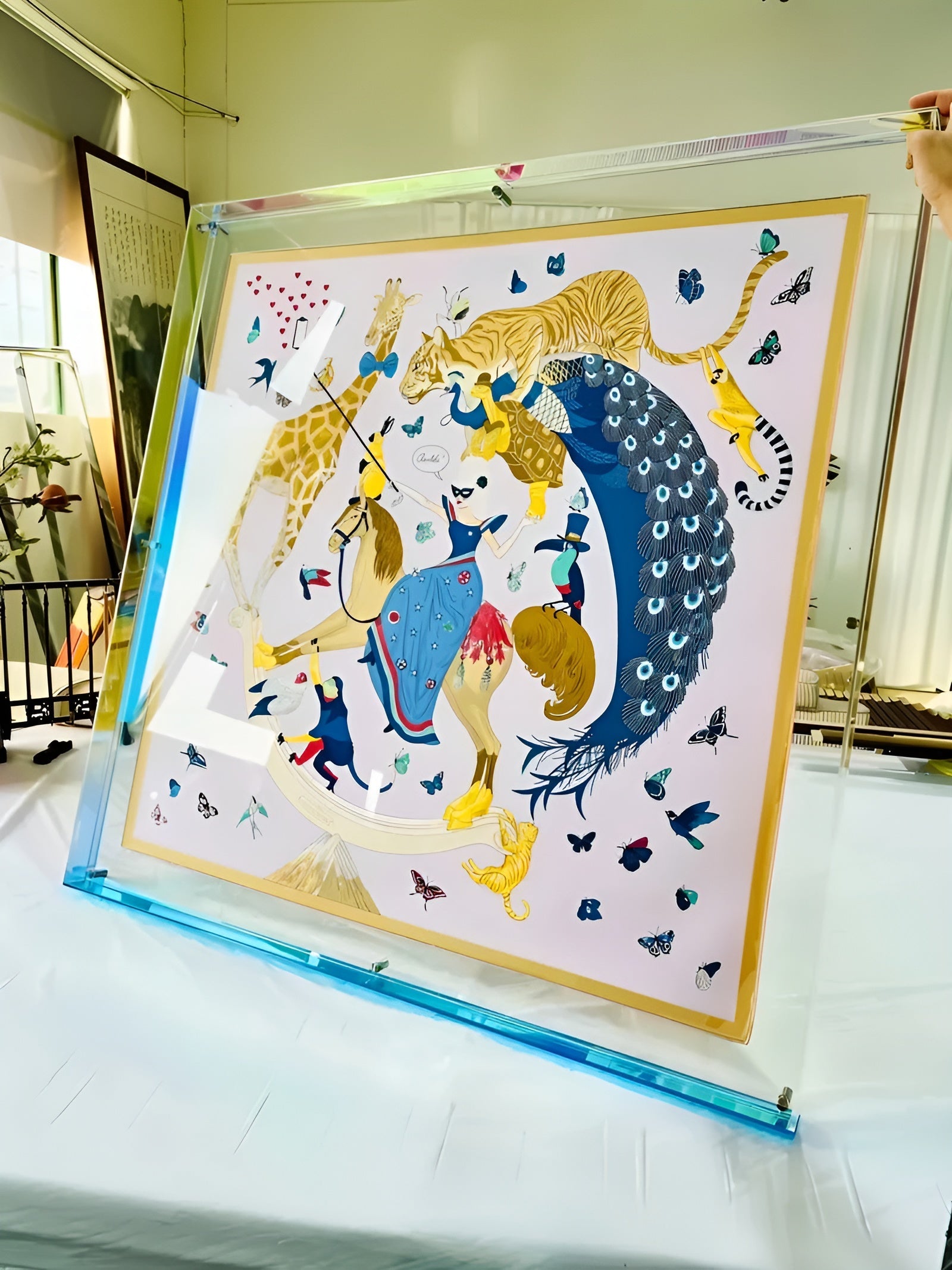 Akryl Bilderamme – Moderne Neonstil fra 80-tallet | Dekorativt og Unikt Design