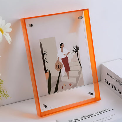 Akryl Bilderamme – Moderne Neonstil fra 80-tallet | Dekorativt og Unikt Design