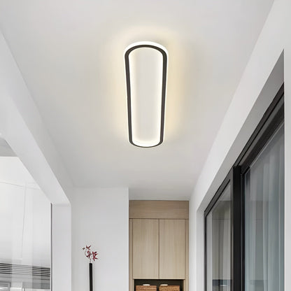 Oval LED Taklampe – Elegant og Moderne | Perfekt for Gang og Entré