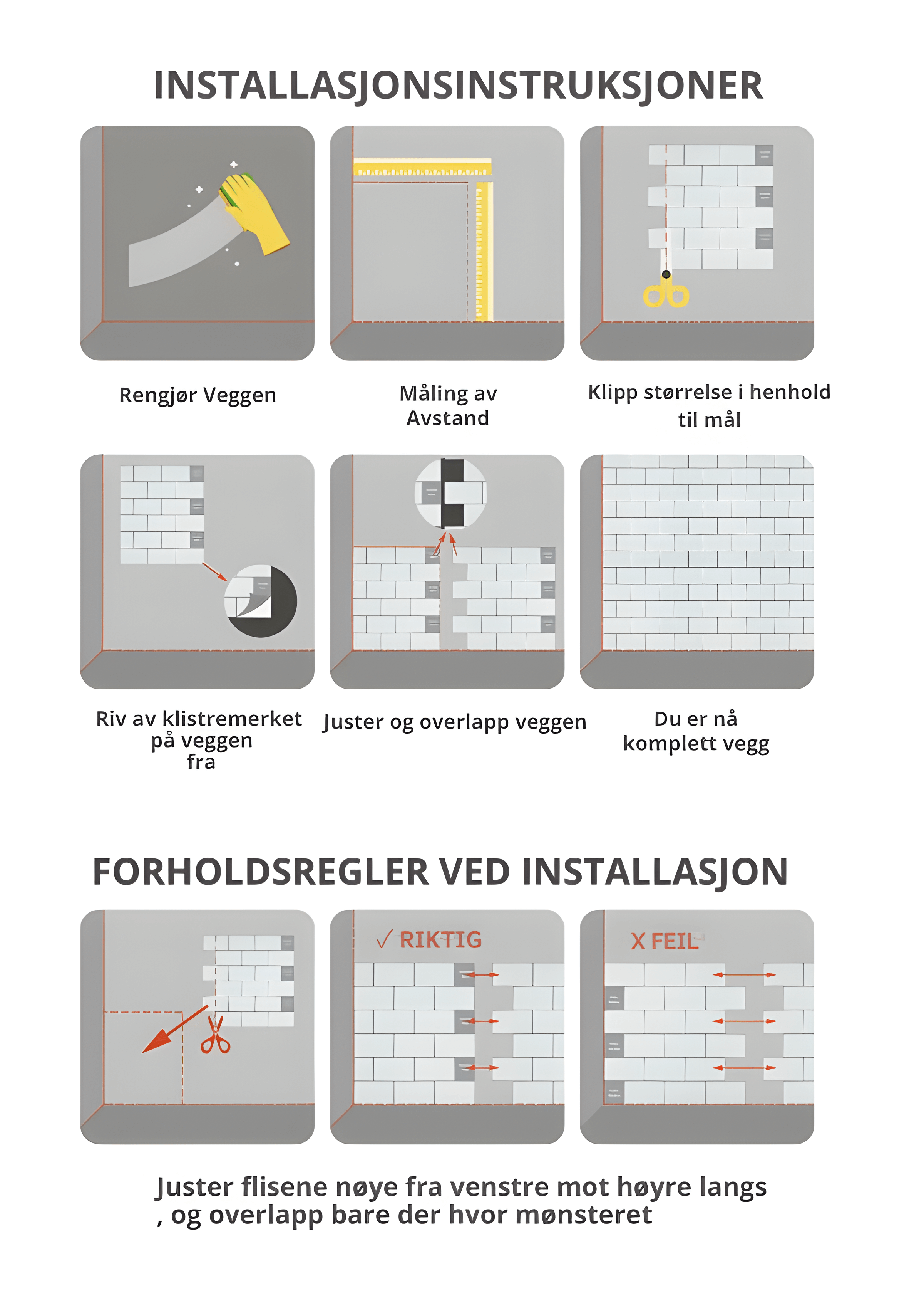 Veggfliser 3d Selvklebende - Moderne Designet Veggdekor