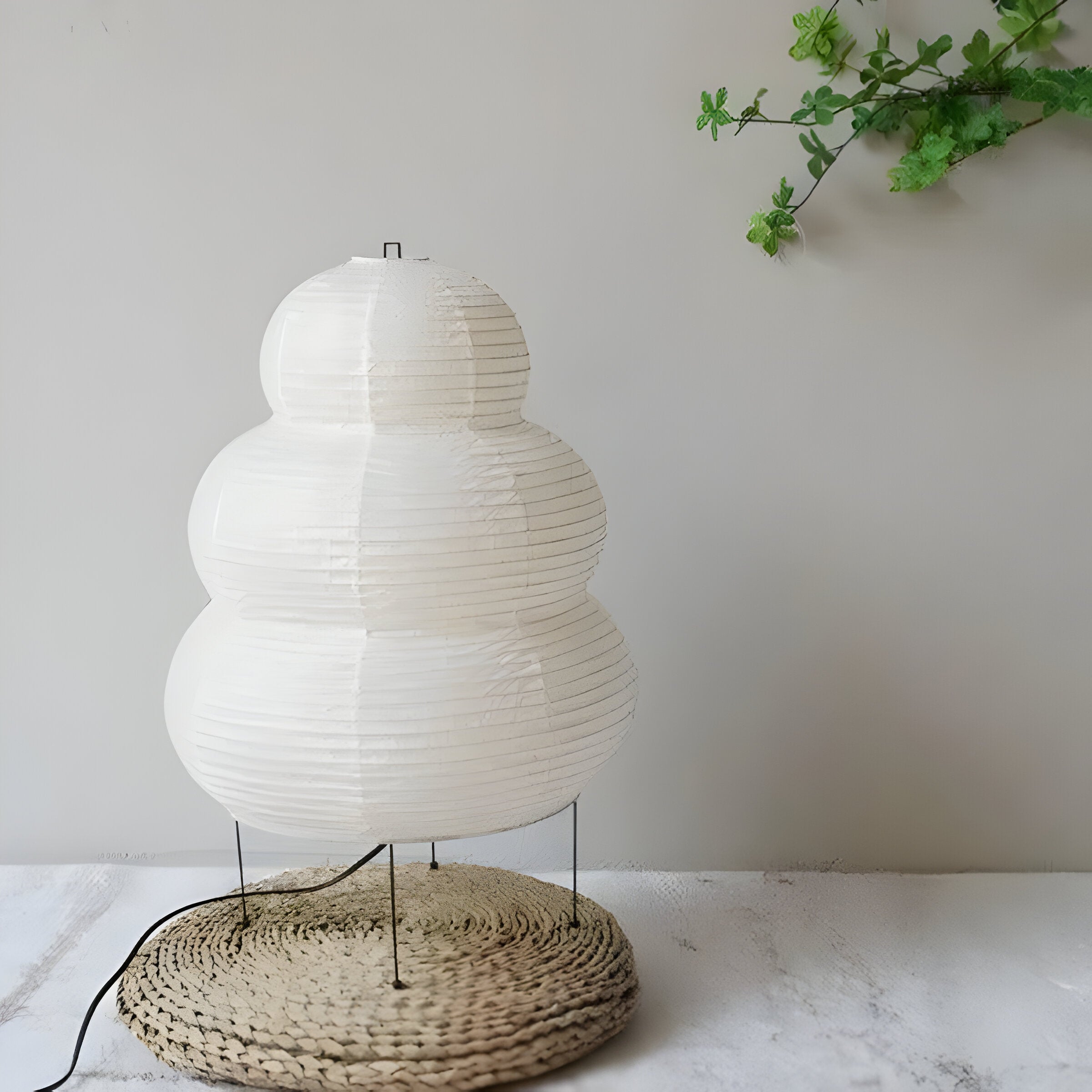 Bilde av Hikari Wabi-Sabi – Japansk Rispapirlampe med Unikt Bobledesign fra Velisse