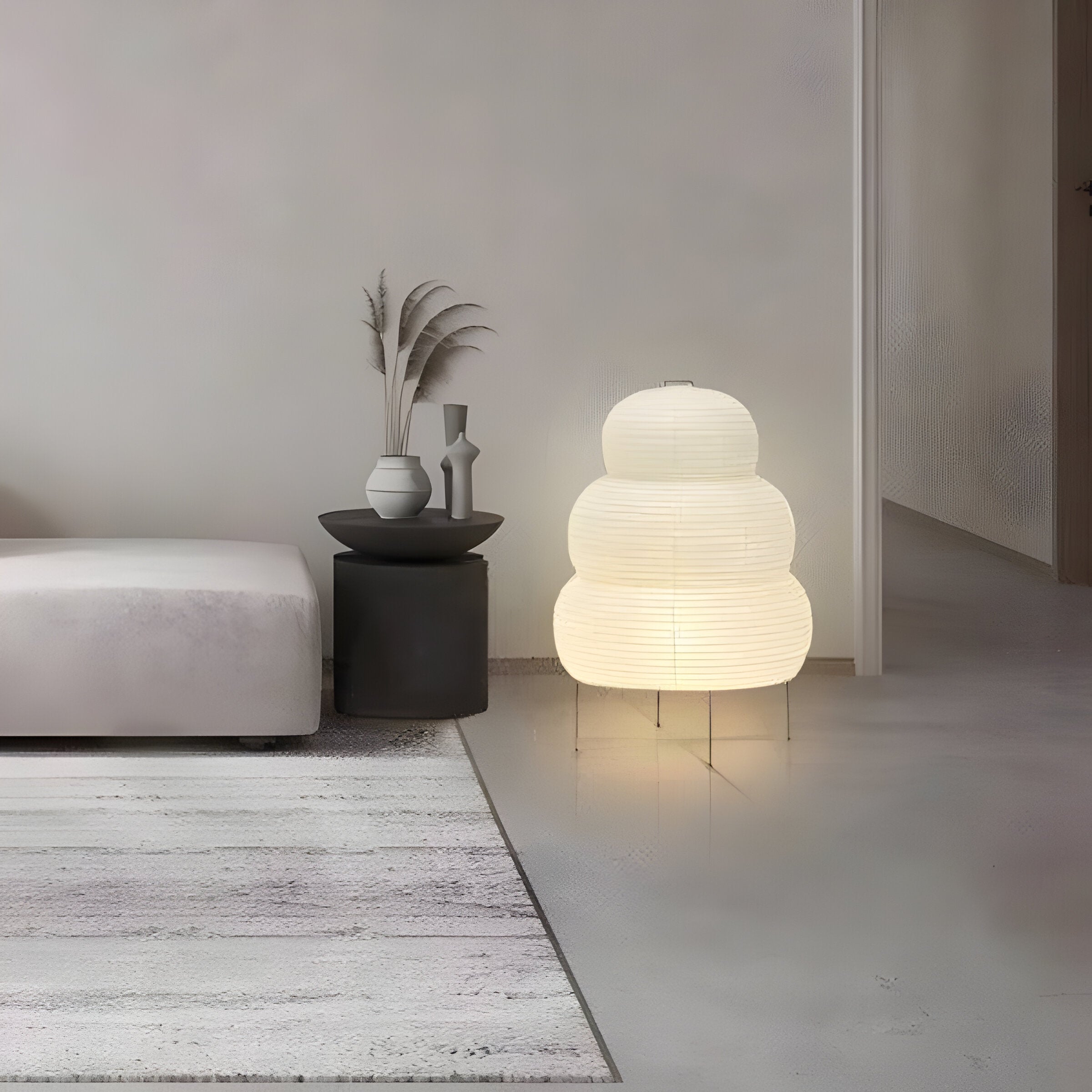 Bilde av Hikari Wabi-Sabi – Japansk Rispapirlampe med Unikt Bobledesign fra Velisse
