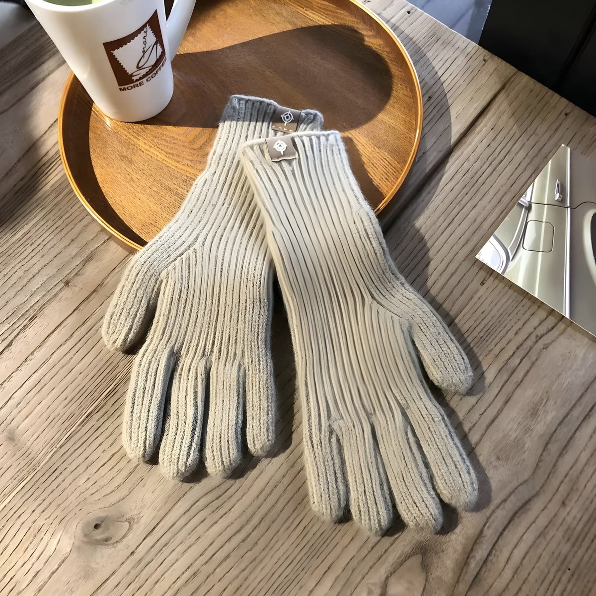 CozyTouch Hansker – Avslappede Strikkede Vinterhansker