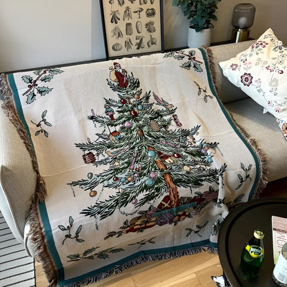 Pledd med Nøtteknekker-motiv – Mykt og Koselig | Perfekt til Juledekor og Vinterkvelder