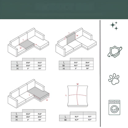 Fløyelssofaovertrekk Med Diamantmønster – Mykt Og Luksuriøst | Passer Perfekt Til Alle Sofaer