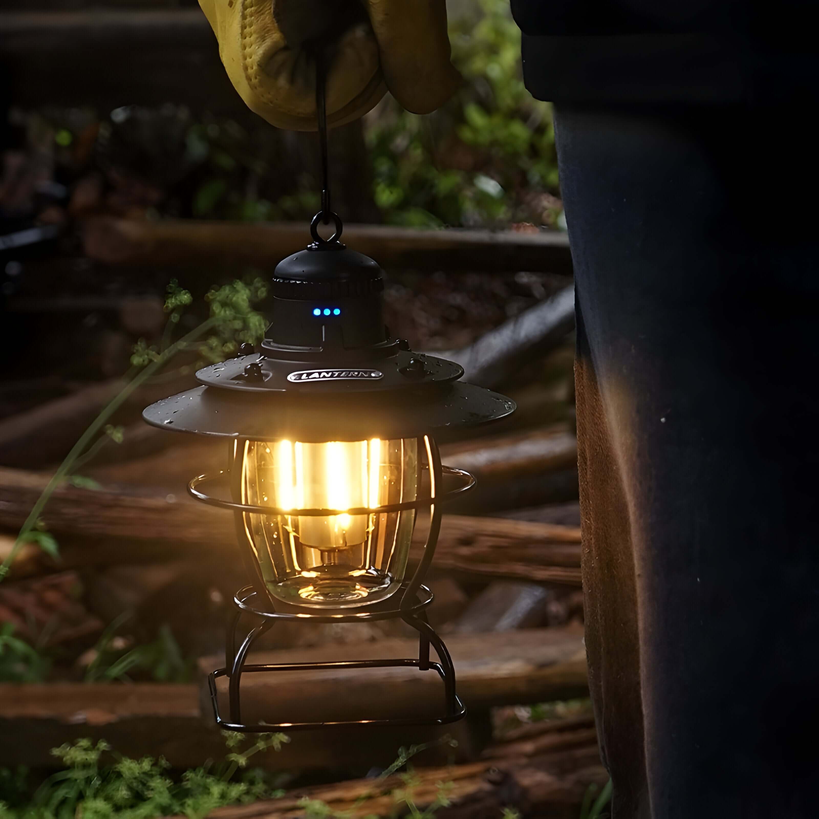 NordLys – Campinglampe i LED, Oppladbar og Bærbar