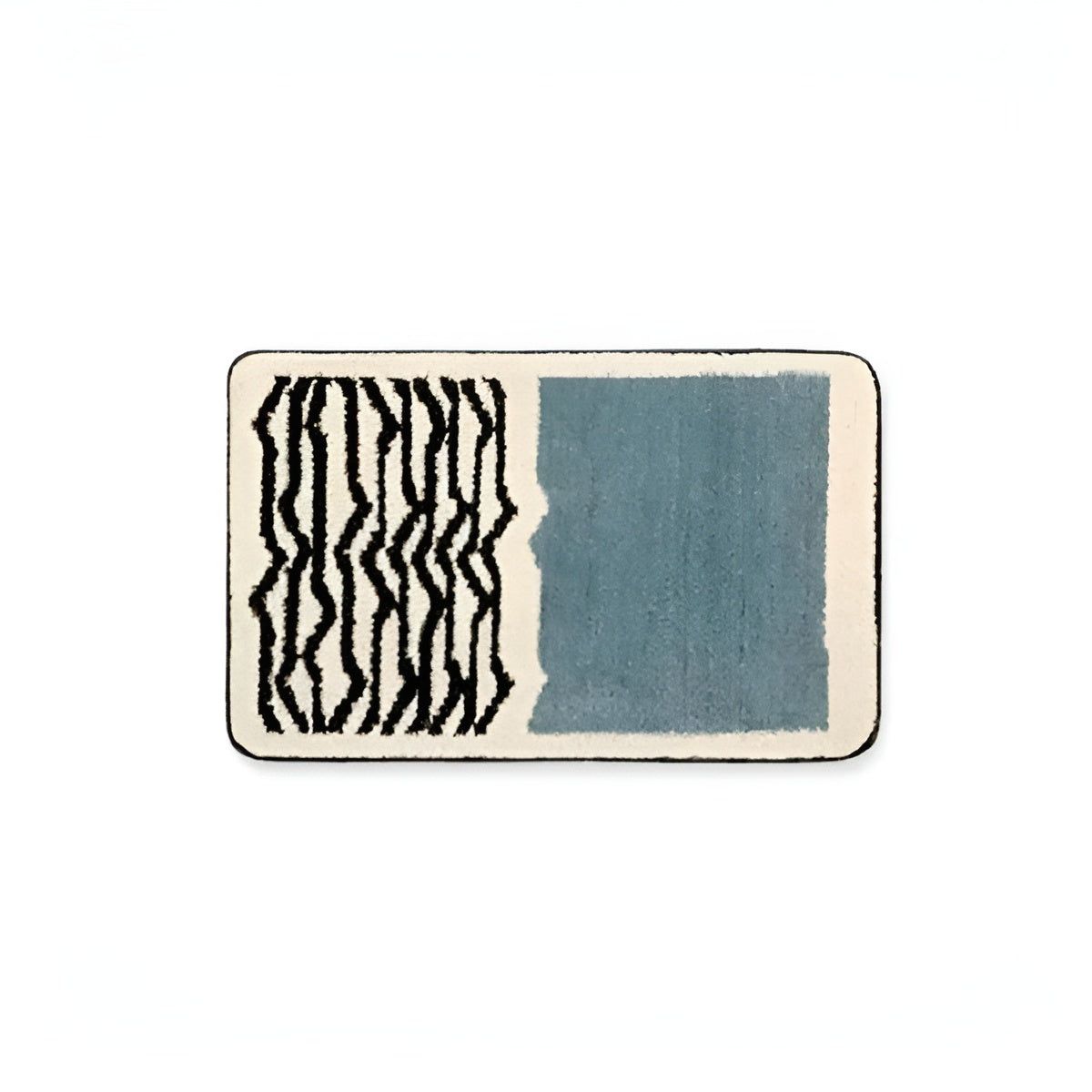 Luksuriøs Håndlaget Badematte – Abstrakt Design For Stilfulle Baderom