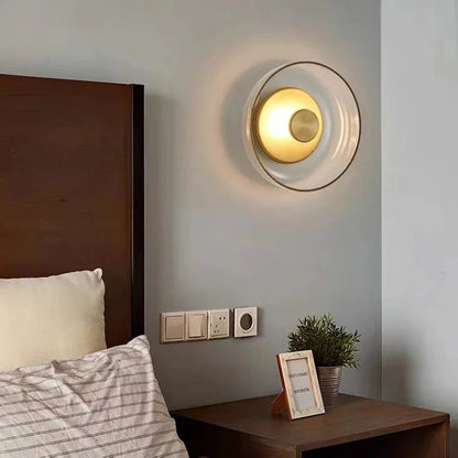 Moderne LED-vegglampe i glass – Svala i grå eller gull til soverom og stue, bilde 6