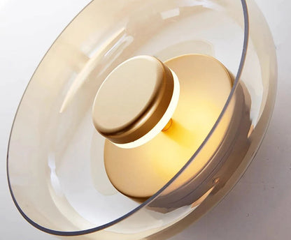 Moderne LED-vegglampe i glass – Svala i grå eller gull til soverom og stue, bilde 9