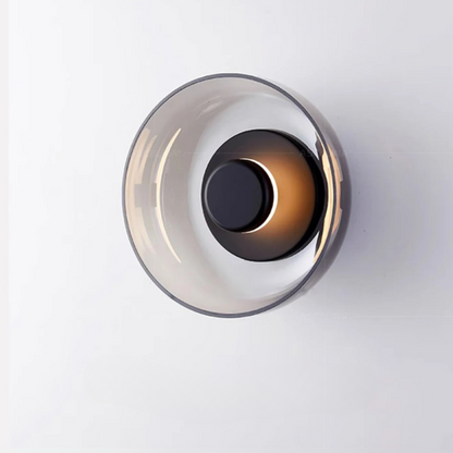 Moderne LED-vegglampe i glass – Svala i grå eller gull til soverom og stue, bilde 10